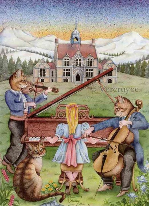 Peinture intitulée "Colorado College" par Bernard Vercruyce, Œuvre d'art originale, Huile