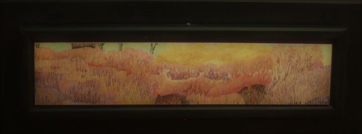 Рисунок под названием "Canopée rouge" - Bernard Zwegers, Подлинное произведение искусства, Карандаш