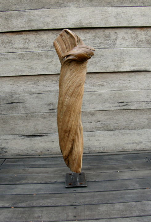 Sculpture titled "Samothrace" by Bernard Geoffroy, Original Artwork, Wood