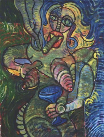 Peinture intitulée "ms. havana de cubana" par Bernardo Marigmen, Œuvre d'art originale,