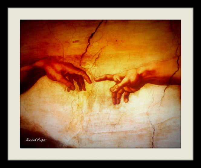 Photographie intitulée "toucher du doigt.(c…" par Bernard Vergier, Œuvre d'art originale