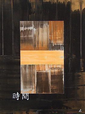 Malerei mit dem Titel "Zeit" von Bernd Käppel, Original-Kunstwerk, Öl