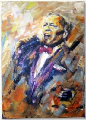 Painting titled "Frank" by Bernd Svetnik, Original Artwork