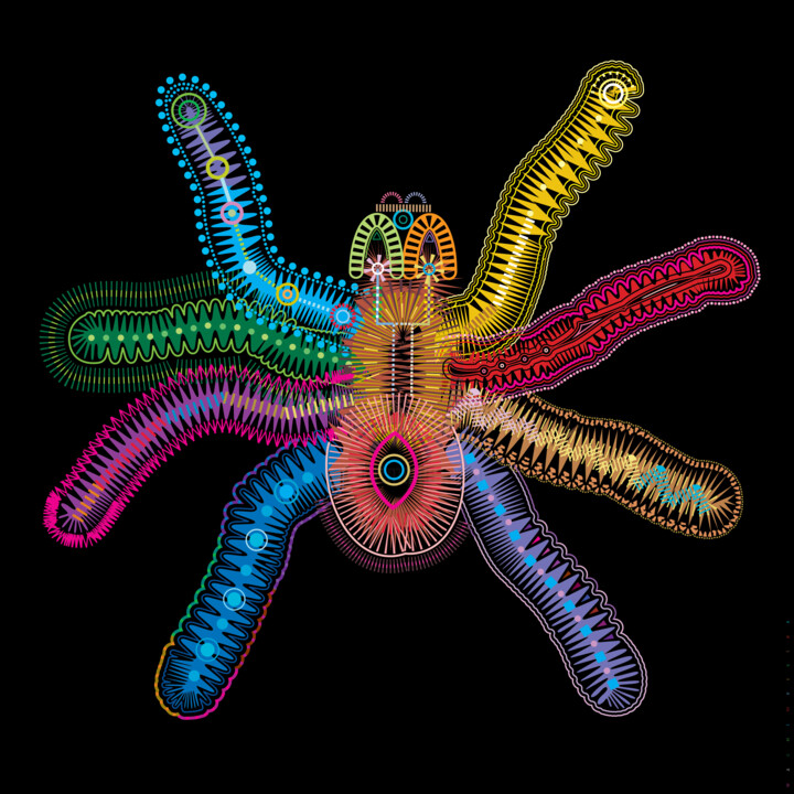 Цифровое искусство под названием "Gorgeous Phobia | F…" - Bernd Wachtmeister, Подлинное произведение искусства, 2D Цифровая…
