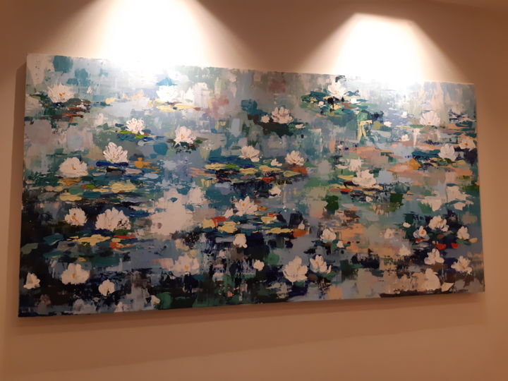 Pintura intitulada "LOTUS" por Gabriela Berner, Obras de arte originais, Acrílico