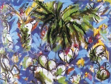 Peinture intitulée "Maharès-figuier" par Olivier Bernex, Œuvre d'art originale