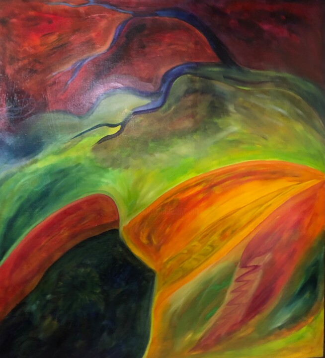 Painting titled "Tucan…" by Bernie Spielmann, Original Artwork, Oil