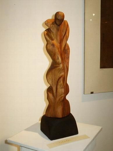 Скульптура под названием "Soldier" - Bertalan, Подлинное произведение искусства, Дерево