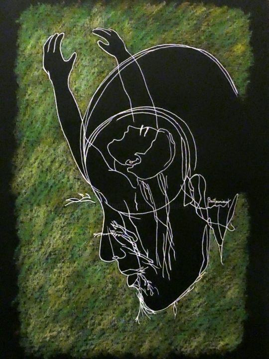 绘画 标题为“Stromae” 由Berthoumieux, 原创艺术品, 丙烯