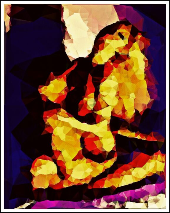 Peinture intitulée "ou-suis-je-au-ciel.…" par Azagb' Art, Œuvre d'art originale,