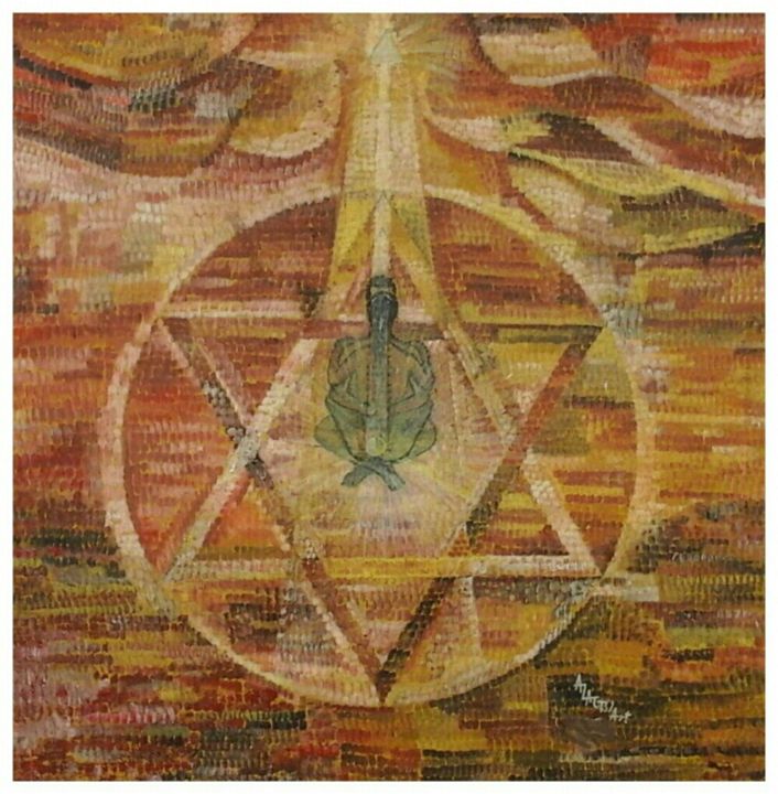 Peinture intitulée "le-mariage-sacre.jpg" par Azagb' Art, Œuvre d'art originale,