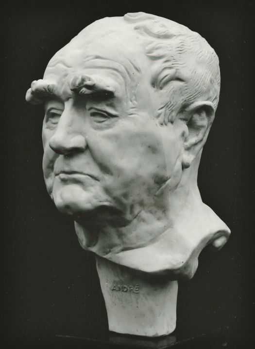 Scultura intitolato "André" da Bertrand Catteuw, Opera d'arte originale, Gesso