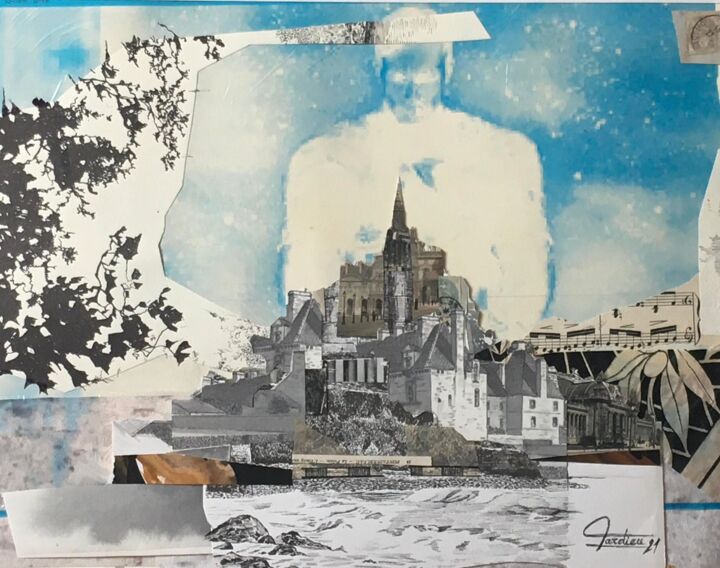Collages intitolato "Occlusion Spéculaire" da Bertrand Tardieu, Opera d'arte originale, Collages