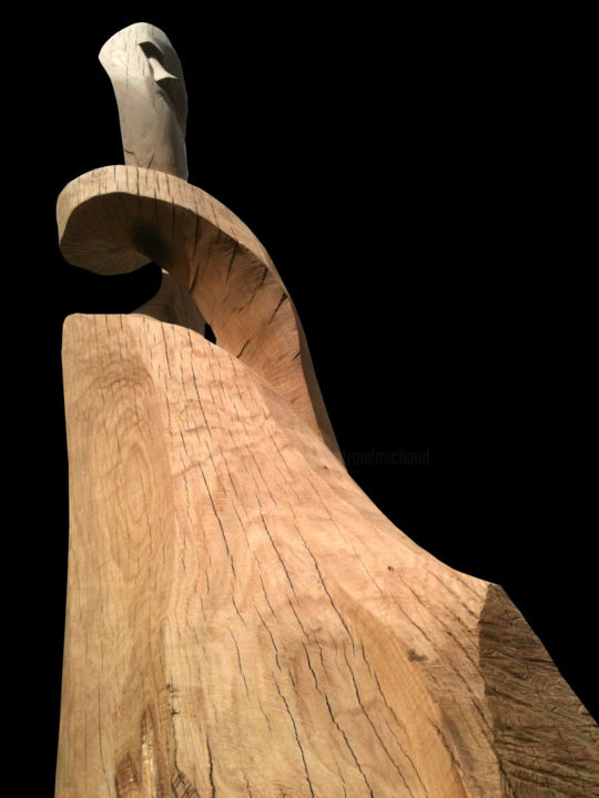 Sculpture titled "Désirs" by Bertrand Michaud, Original Artwork, Wood