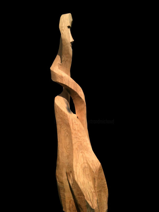 Sculpture titled "Désirs" by Bertrand Michaud, Original Artwork, Wood