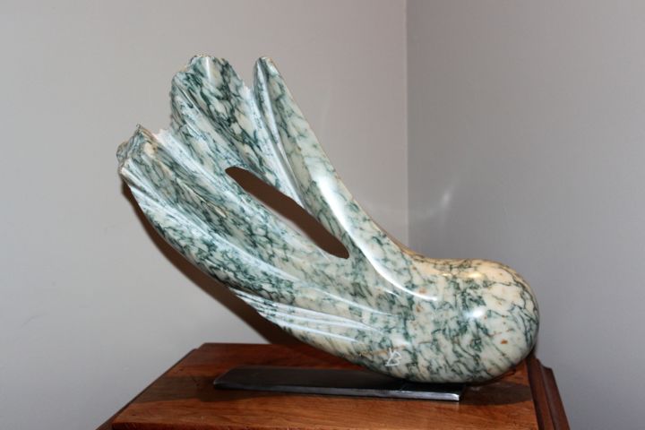Sculpture titled "Dorsale" by Yvon Bescond, Original Artwork, Stone