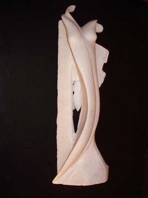 Sculpture intitulée "Laminaire" par Yvon Bescond, Œuvre d'art originale, Pierre