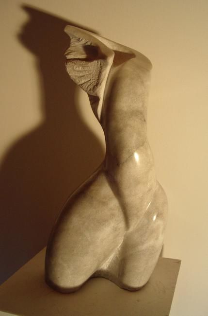 Sculpture titled "3ème Sexe" by Yvon Bescond, Original Artwork, Stone