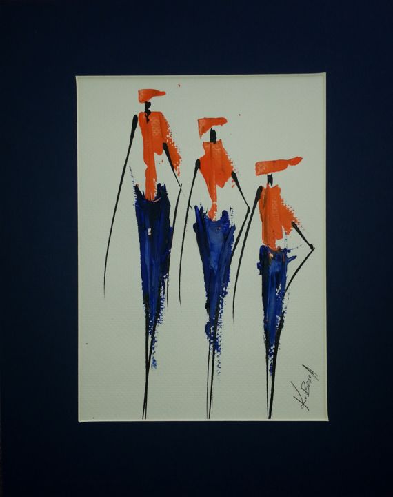 Painting titled "family" by Joseph Kwaw Besoabewie, Original Art,