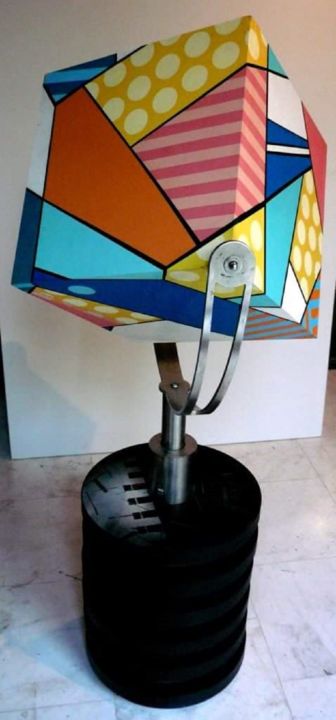 Painting titled "Color Cube" by Best Art, Original Artwork, Acrylic