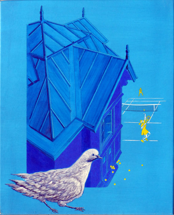 Pintura titulada "en maison63 la tour…" por Billy Renoir, Obra de arte original, Acrílico