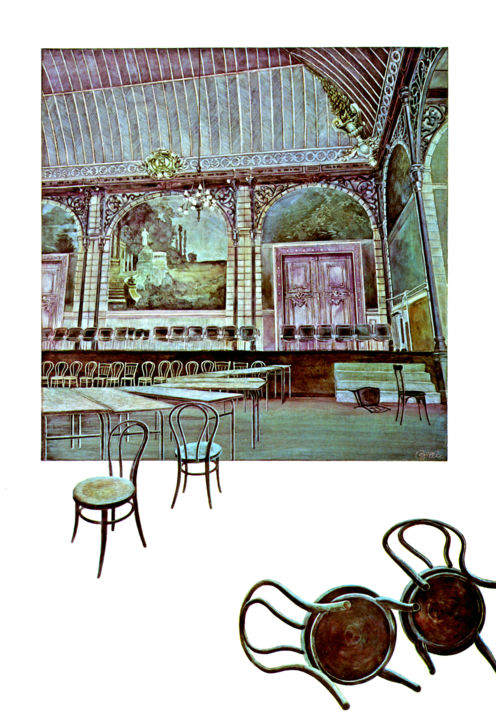 Malerei mit dem Titel "la Société National…" von Billy Renoir, Original-Kunstwerk, Aquarell