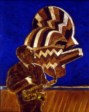 Painting titled "Songye ©" by Billy Renoir, Original Artwork, Acrylic