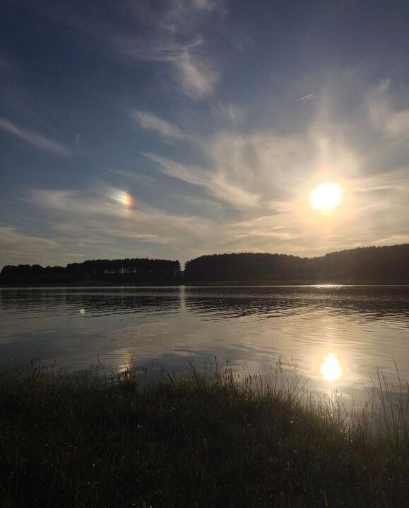 Fotografia zatytułowany „Закат на речке” autorstwa Beth Kelni, Oryginalna praca, Fotografia cyfrowa