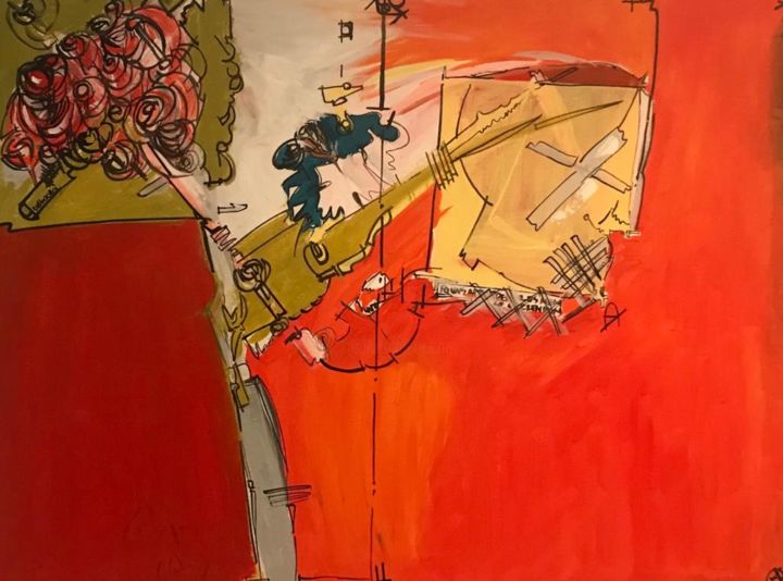 Pintura intitulada "porquealgunsaprende…" por Beth Sallai, Obras de arte originais, Acrílico