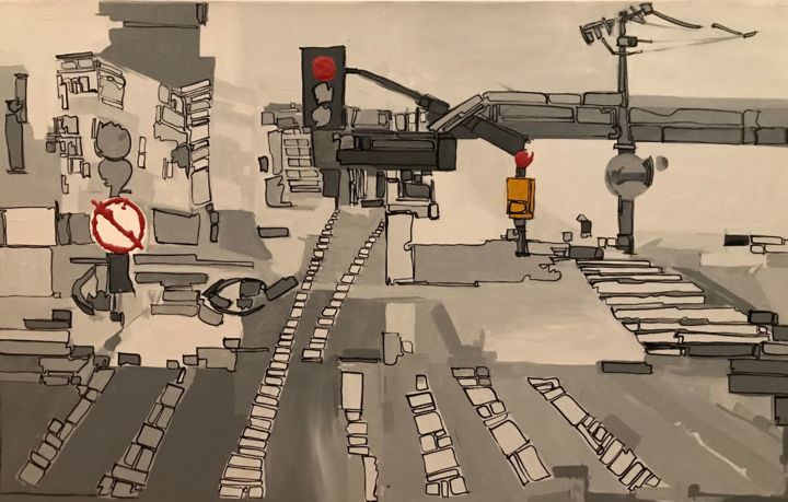 Pintura intitulada "Santoamaro I" por Beth Sallai, Obras de arte originais, Acrílico
