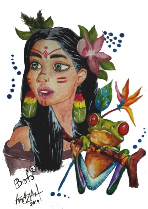 Painting titled "Mezclas únicas." by Beto Choco, Original Artwork, Watercolor