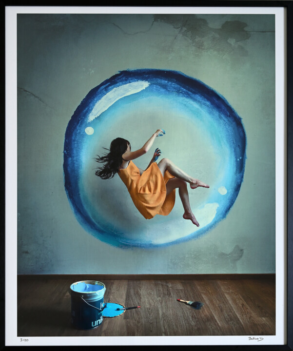 Fotografía titulada "Créer sa bulle 03/20" por Bettina Dupont, Obra de arte original, Fotografía manipulada