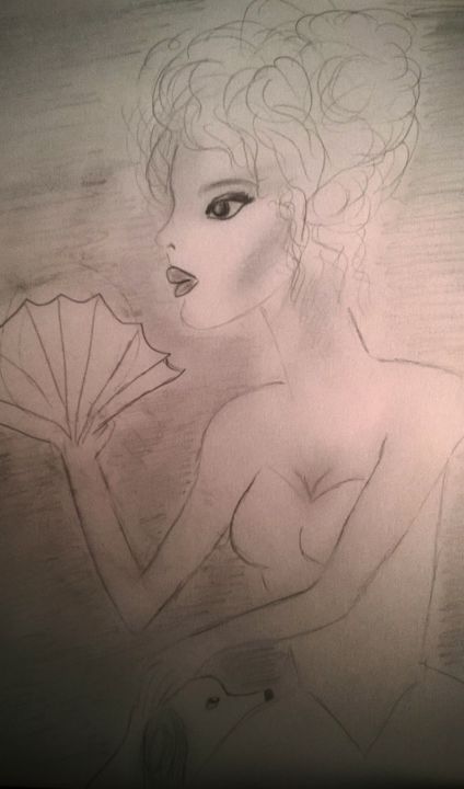 Drawing titled "Emma" by Miouchka, Original Artwork