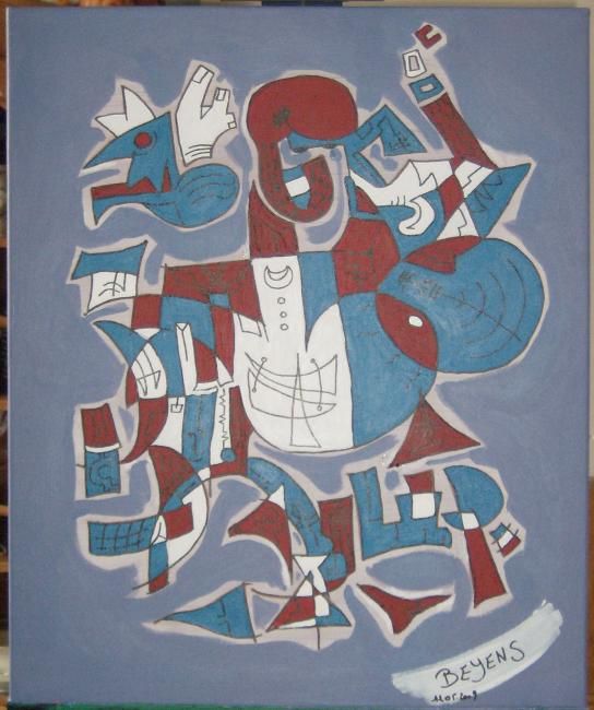 Peinture intitulée "La Marianne ou l'âm…" par Bey, Œuvre d'art originale, Huile