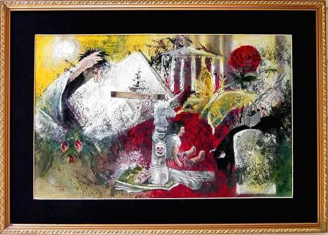 Painting titled "My Soul Vrs. Evil P…" by Vincent Of Houston, Original Art,