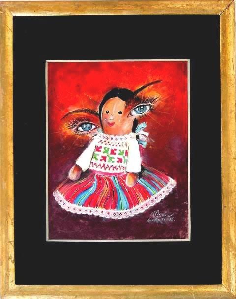 Painting titled "The Eyes of my Soul" by Vincent Of Houston, Original Art,