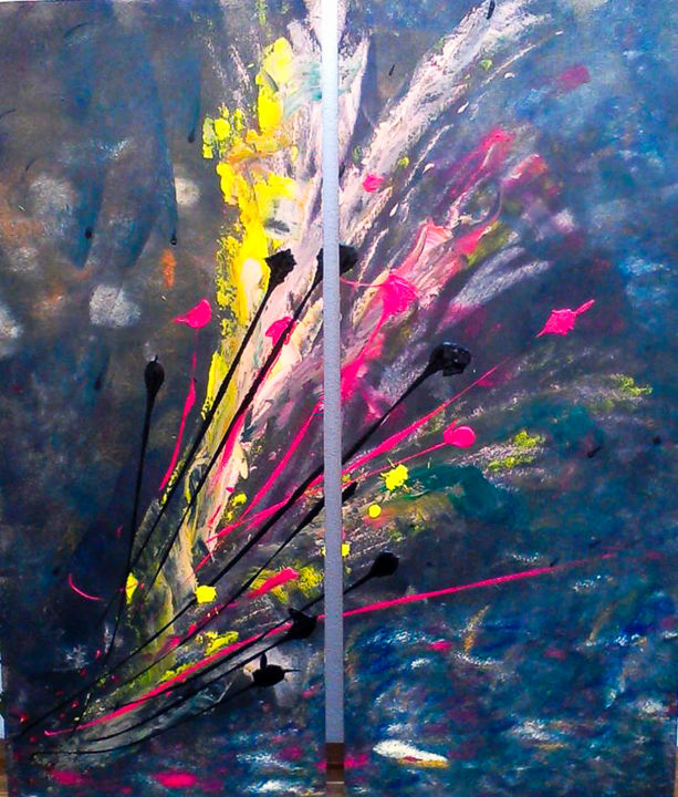 Peinture intitulée "Despair Spring" par Bianca Miranda Basso, Œuvre d'art originale, Acrylique