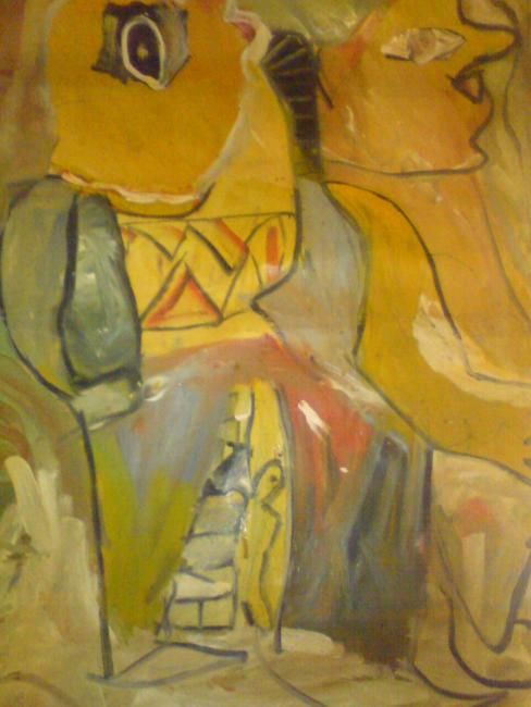 Pittura intitolato "giants" da Bianca Pirlog, Opera d'arte originale, Olio