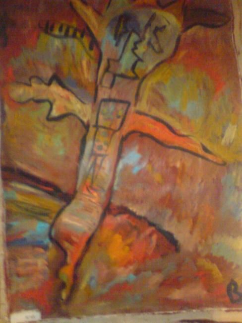 Painting titled "ikarus" by Bianca Pirlog, Original Artwork, Oil