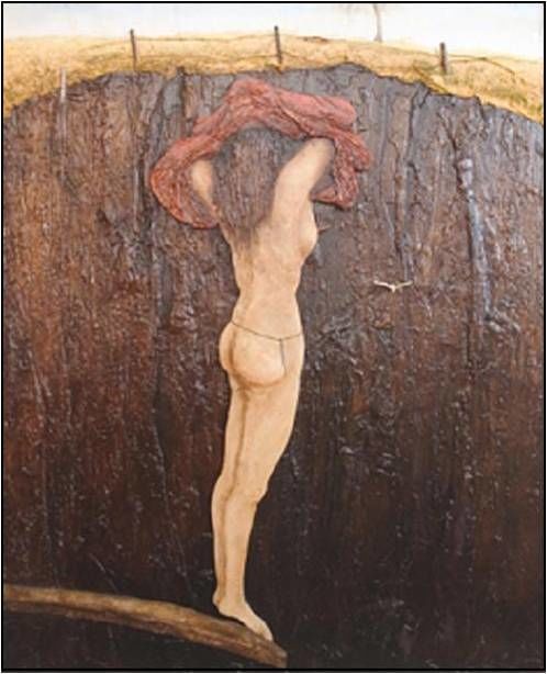 Peinture intitulée "le-precipice.jpg" par Robert Blanchette, Œuvre d'art originale, Huile