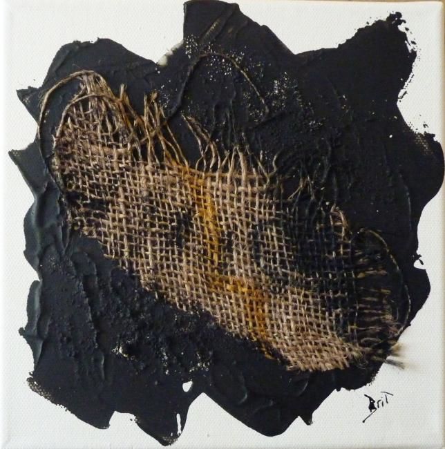 Peinture intitulée "Marée noire 4" par Brigitte Bibard-Guillon, Œuvre d'art originale, Huile