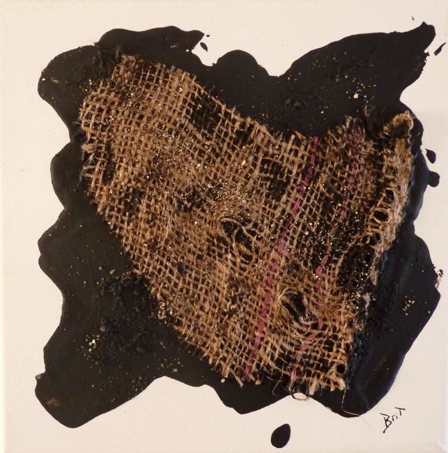 Peinture intitulée "Marée noire 10" par Brigitte Bibard-Guillon, Œuvre d'art originale, Huile
