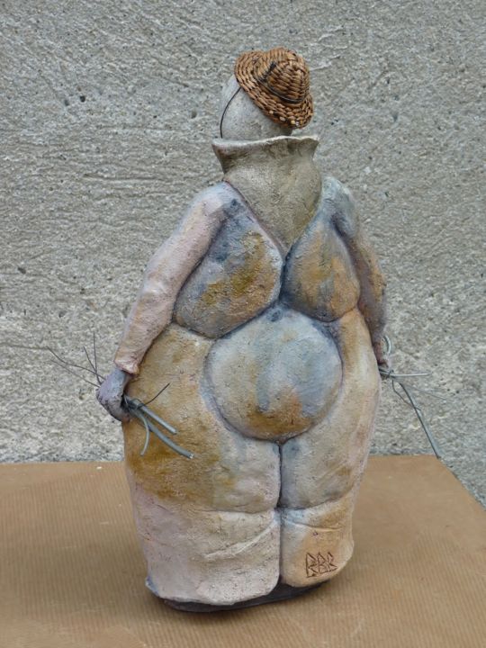 Sculpture intitulée "fagotte" par Bibi Blanchet, Œuvre d'art originale, Techniques mixtes