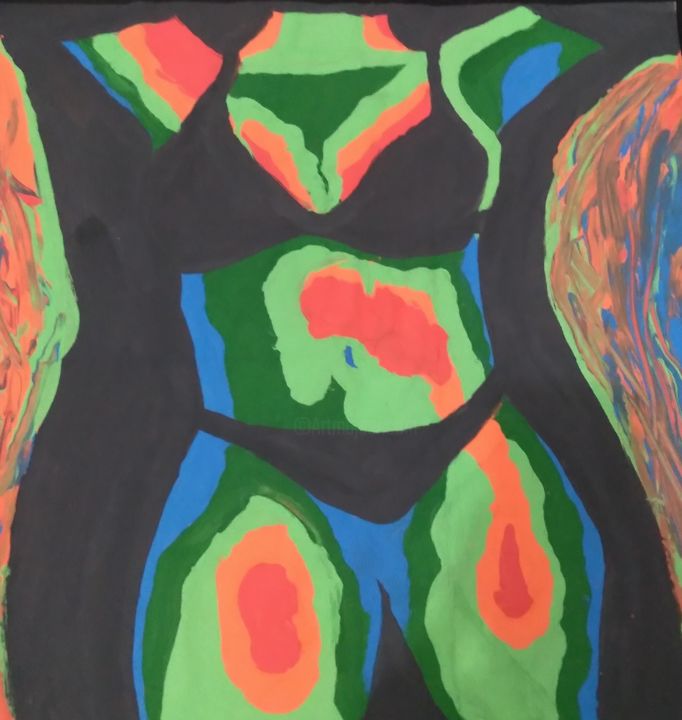 Pintura intitulada "Transcendent Woman" por Bibicasi, Obras de arte originais, Tinta