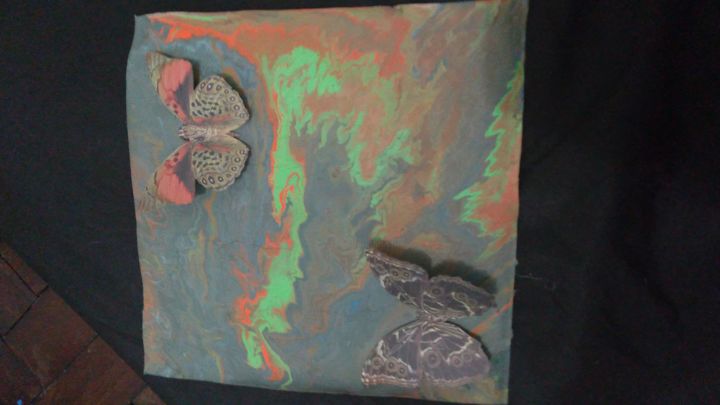 Pintura intitulada "Butterfly Effect" por Bibicasi, Obras de arte originais, Tinta