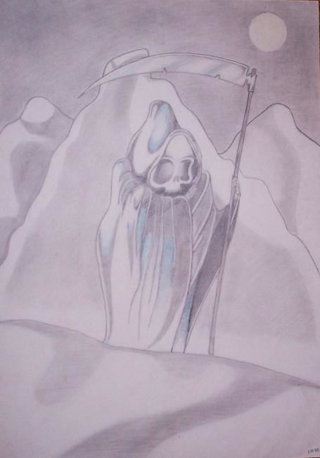Drawing titled "la mort" by Eve Martinetti, Original Artwork