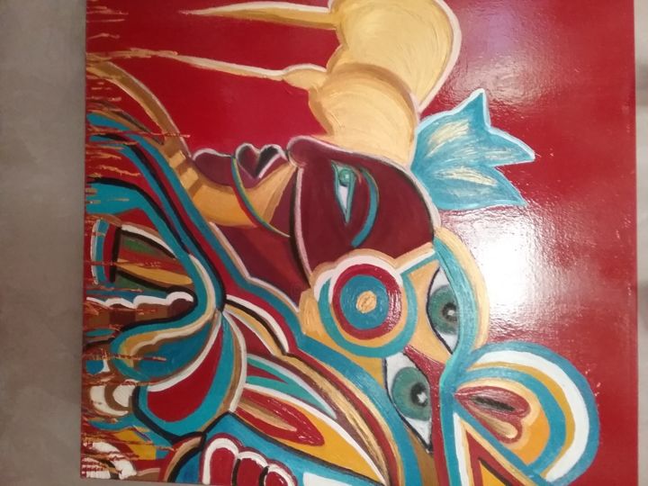 Peinture intitulée "20160423-122448.jpg" par bichouninette, Œuvre d'art originale,