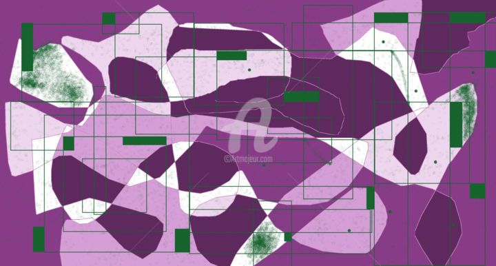 Arte digitale intitolato "violet" da Bichu Sebastian, Opera d'arte originale, Pittura digitale