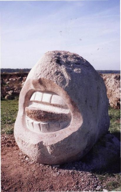 Sculpture intitulée "Big mouth" par Zigmunds Bielis, Œuvre d'art originale