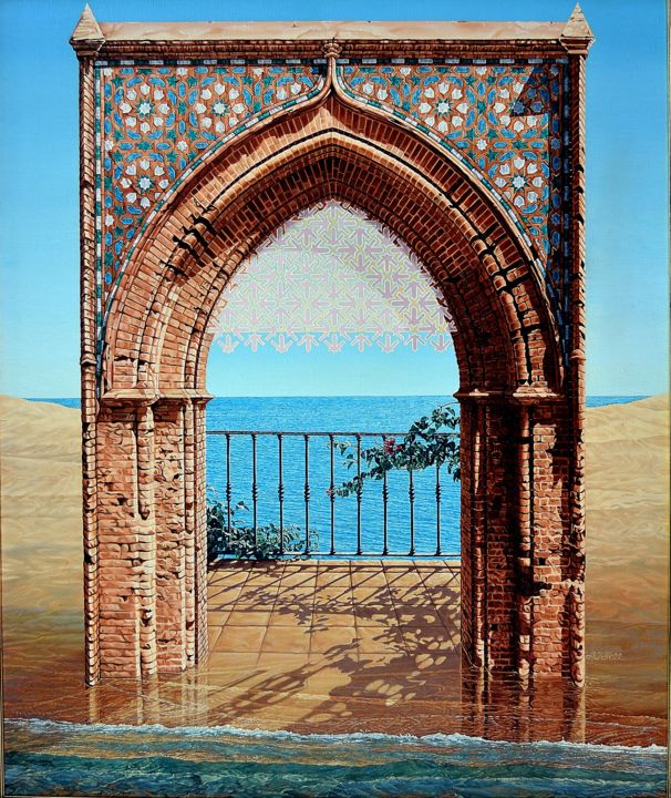 Pintura titulada ""Wishful View"" por Billie Joyce Fell, Obra de arte original,